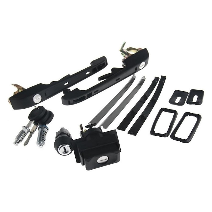 Set de contact, butuci cu chei și mânere de ușă compatibil cu VW Golf 2