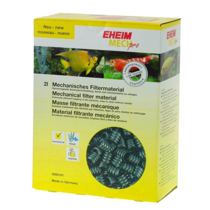 Filtru acvariu Eheim MECHpro 2L, material filtrant, pentru apa dulce si sarata, reutilizabil, usor de curatat