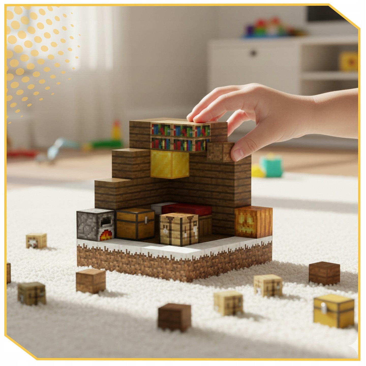 Магнитни Блокове, Комплект 200 Части, LEWER, Конструкция Build Mine ...