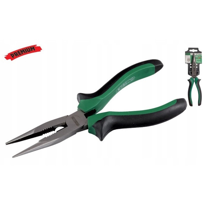 Клещи дългоусти прави 160мм Stalco S-14036