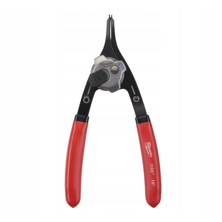 Cleste Milwaukee pentru inele Seeger, 0.9mm, 18°, 154mm