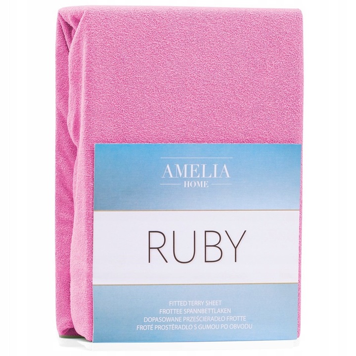 Чаршаф AmeliaHome Ruby Terry Roz 220-240x220 см с ластик
