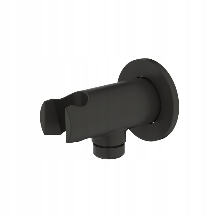 Unghiular Racord Dus Covor Negru cu Suport, Oltens Hvita