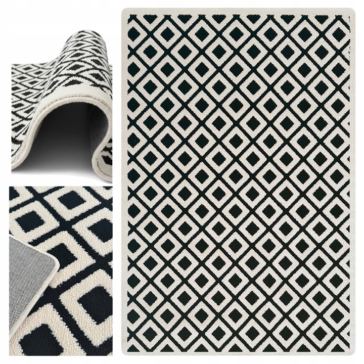 Килим Strado Polo 140x200см Джапанди Модерен Сив Тежък Дебел