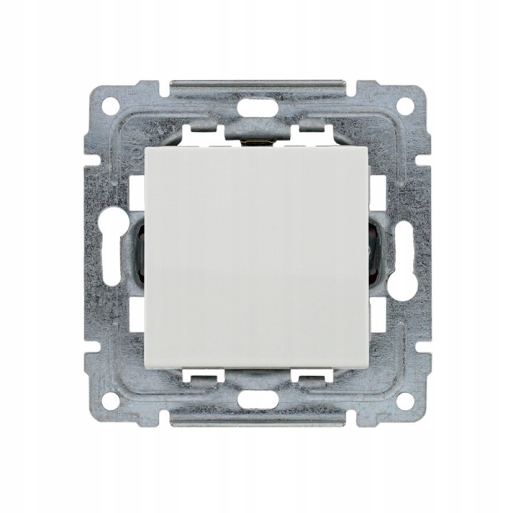 Buton Simplu KOS DANTE Alb Lucios, Montaj Subtirat