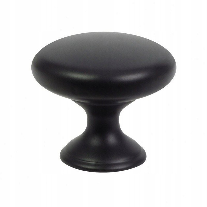 Maner mobila, Domino, negru mat, 33x28x28mm, metal, montaj usor