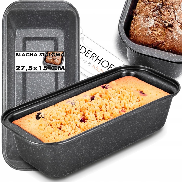 Форма за печене на хляб, кекс, козунак - стомана 27.5x15см