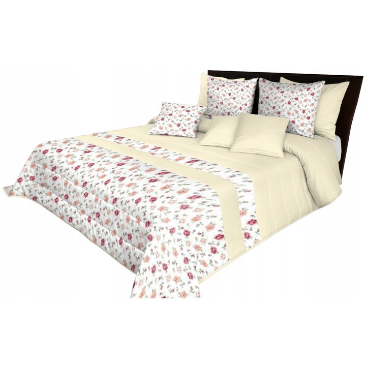 Noptiera Matlasata 240x240cm Flori Elegante