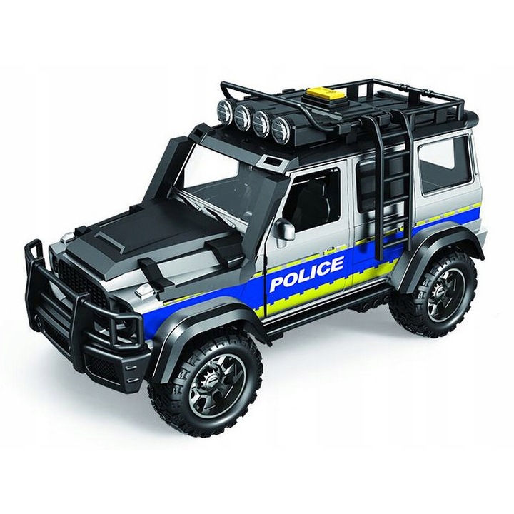Количка Полиция Mercedes G-Class, 23см, Светлини и Звуци