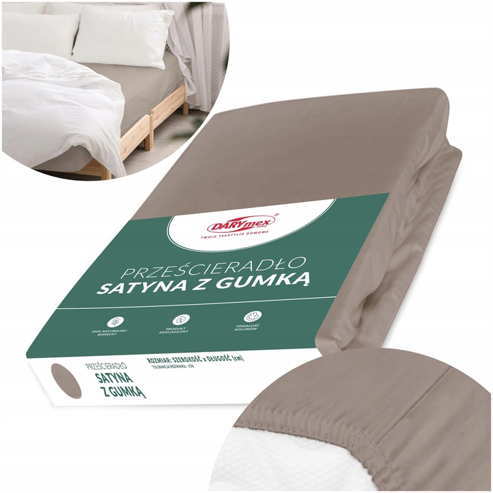 Cearsaf Bumbac Satinat cu Elastic 120x200 cm - Alege Culoarea