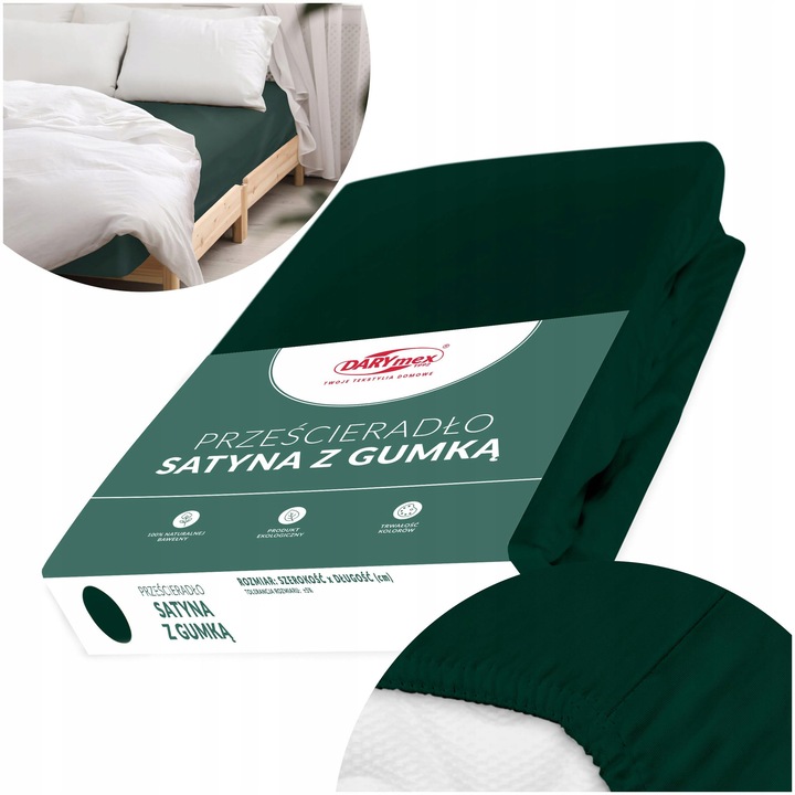 Cearsaf cu elastic din bumbac satinat 120x200 cm - Culori noi