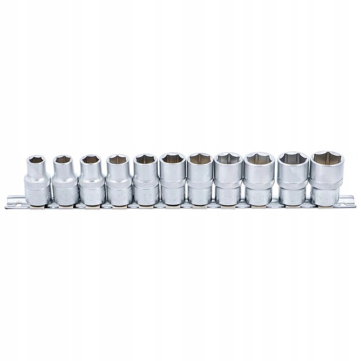 Set 11 tubulare hexagonale 10-21 mm, dresuri 1/2", BGS