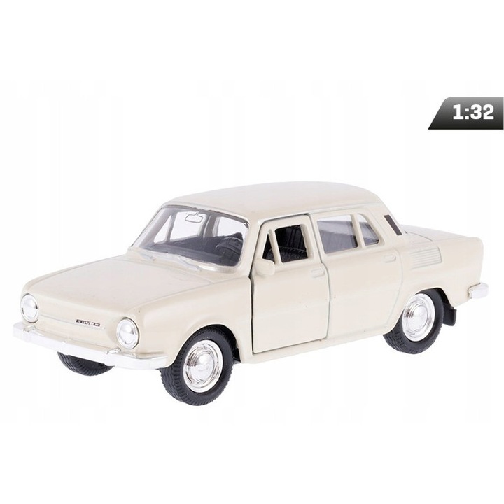Masinuta Dromader Skoda 100, Scara 1:34, Crem