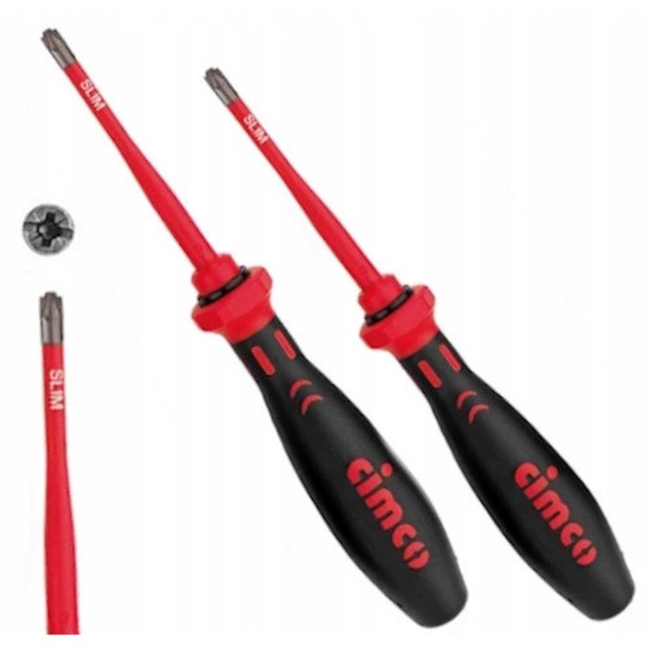 Set 2 Surubelnite VDE Slim PZ FL 1x80mm + 2x100mm Izolate 1000V