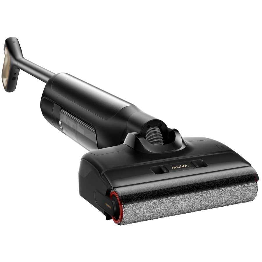 Aspirator vertical si mop, MOVA M10, 800 ml, LED, 18000Pa, Negru