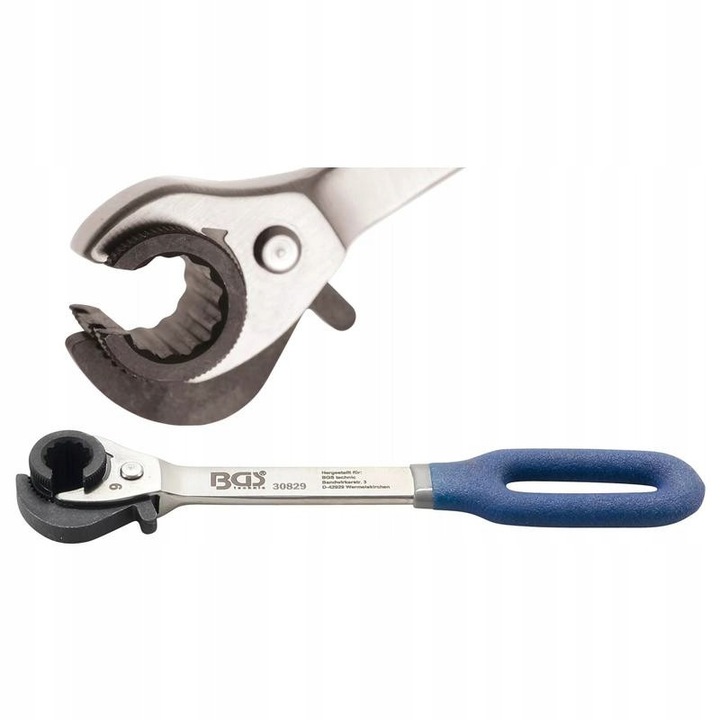 Cheie tubulara cu clichet deschisa 9 mm, BGS