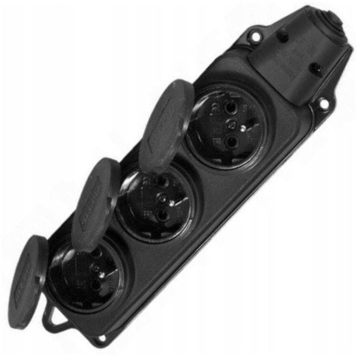 Priza Tripla Gumata Adelid 3x16A 230V IP44