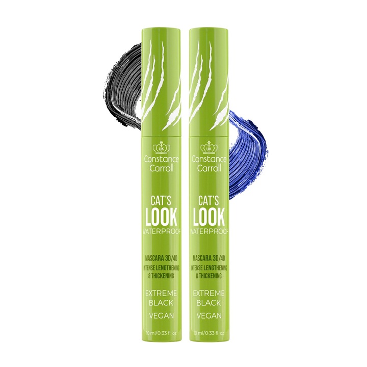 Mascara Duopak Constance Carroll Cat's Look negru + albastru
