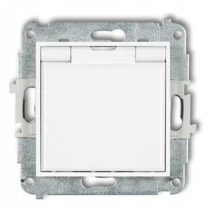 Контакт IP44 ICON Бял със заземяване 16A 250V