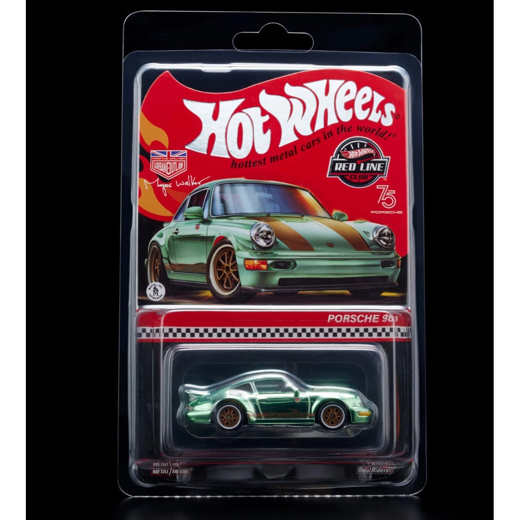 Masinuta Hot Wheels Porsche 964 Red Line Club RLC, metal, cauciuc