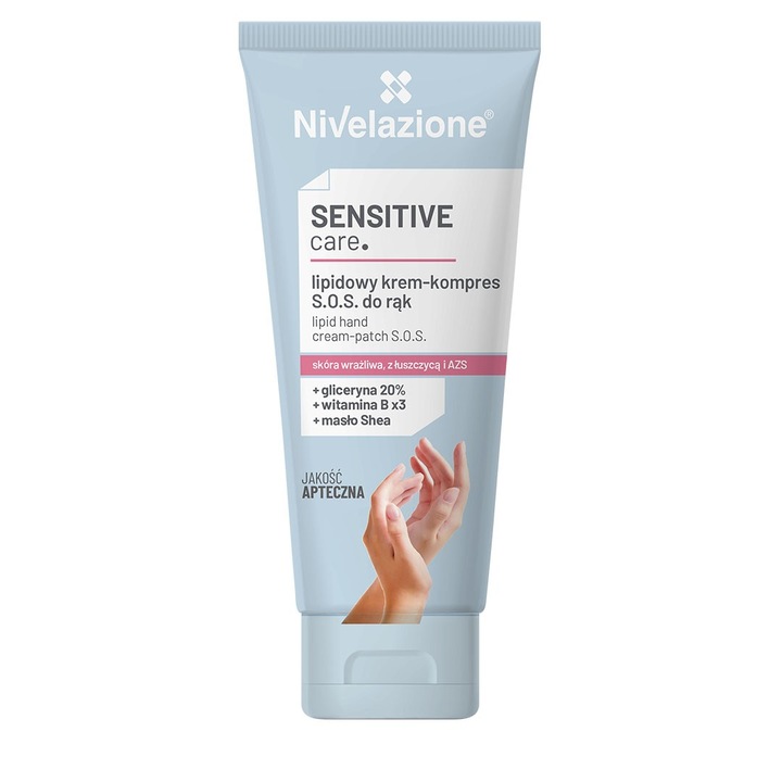 Nivelazione Sensitive Care kézkrém, 80 ml, érzékeny bőrre, S.O.S. hatással