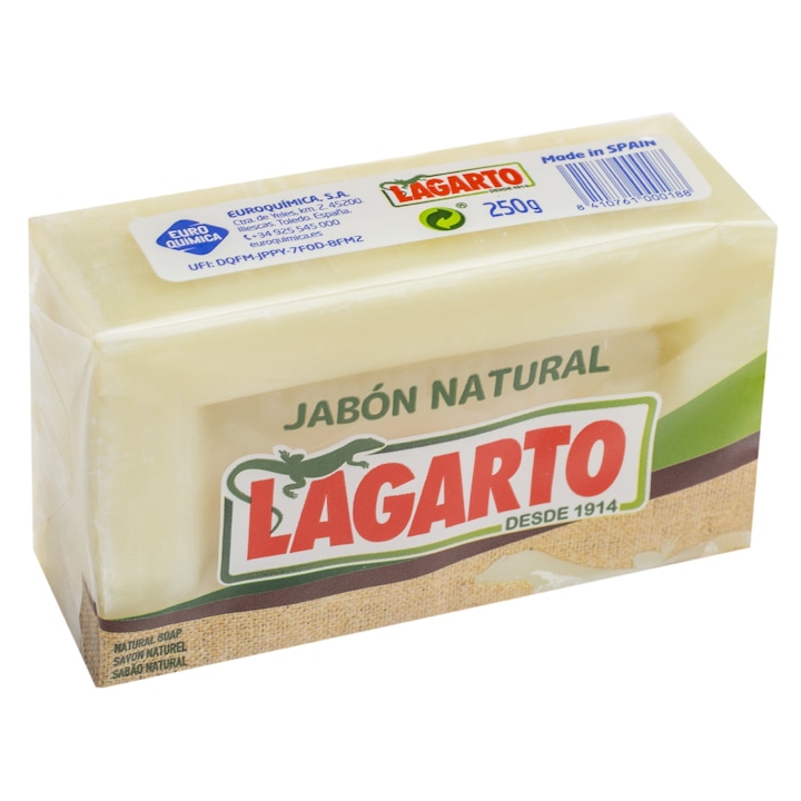 Sapun natural pentru spalare si curatare LAGARTO, 250g, biodegradabil