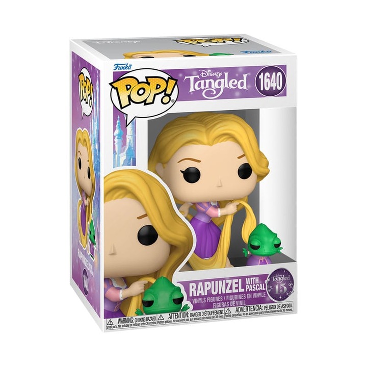 Figurina POP! Funko Rapunzel si Pascal, 9cm, multicolor