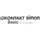 Контакт Simon Basic, инокс, 7,8x7,8x1см, RCA 230V
