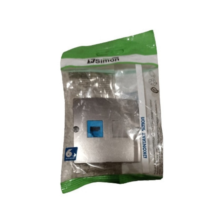 Priza Telefonica RJ12 Modul Inox Simon Basic BMT1.02/21