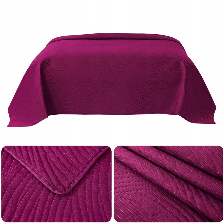 Plaid Matlasat Mikrofibra Federico 200x220 cm Roz