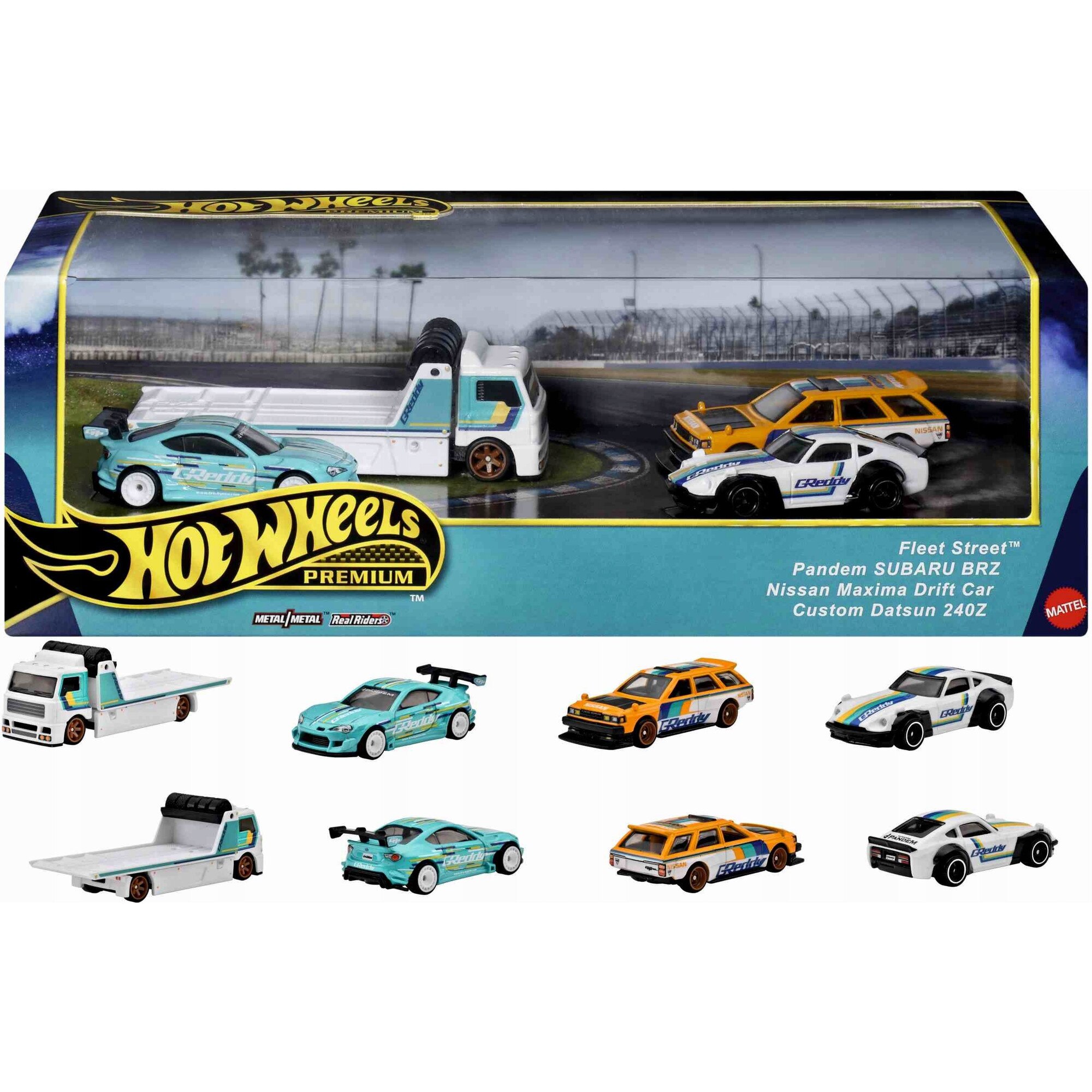 Hot Wheels G Reddy Hot Wheels Premium Diorama Set 4 Машинки Колекция Greddy HRT53 - eMAG.bg