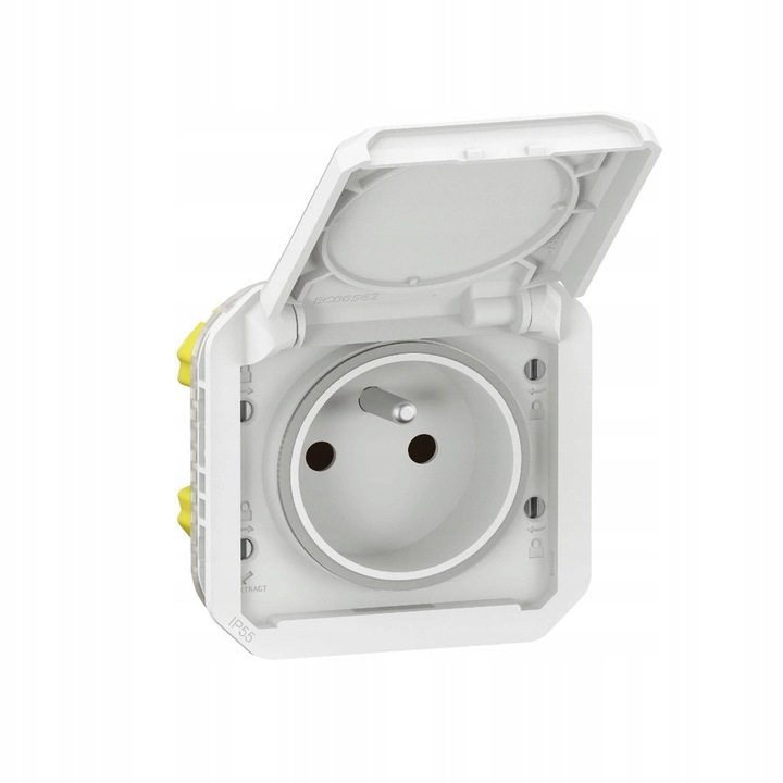 Priza Legrand Plexo Alba 2P+Z cu cleme automate, IP55