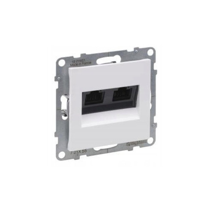 Priza Dubla RJ45 Cat.6A UTP Alba Legrand Suno - 721155