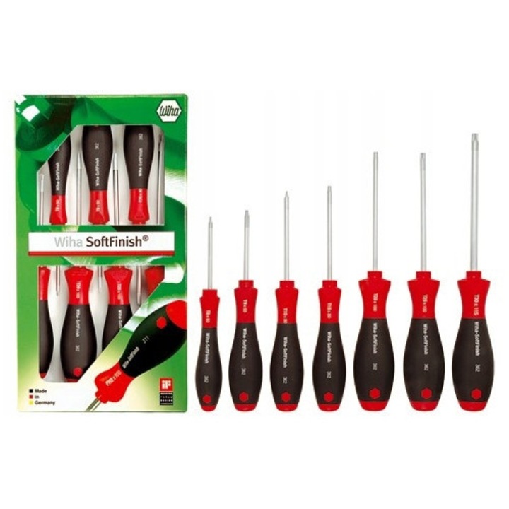 Комплект отвертки Wiha SoftFinish TORX 7 части