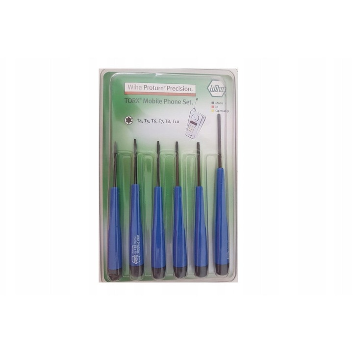 Комплект от 6 отвертки Torx за телефон Wiha