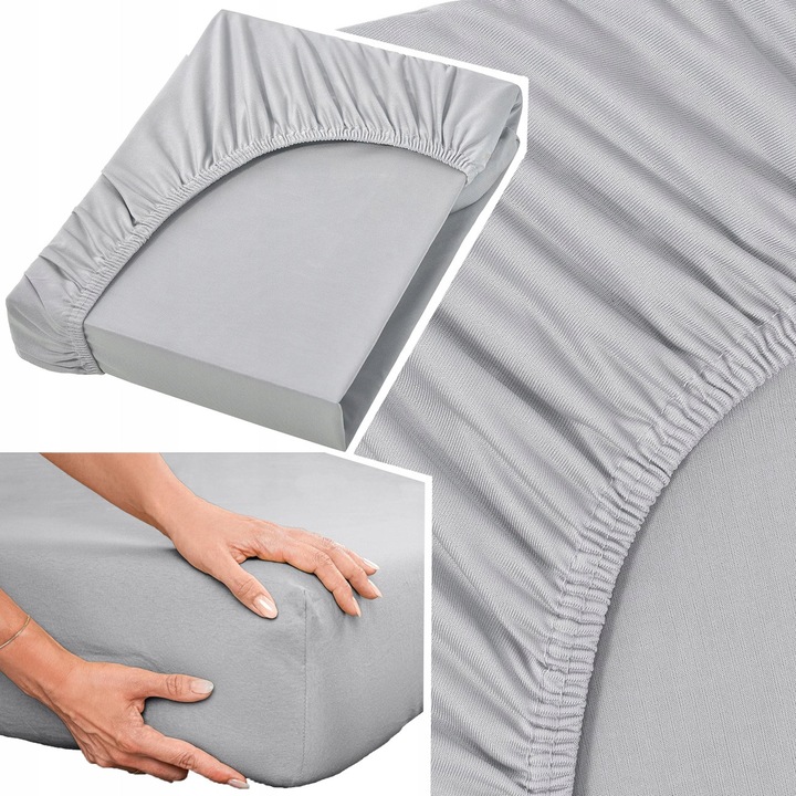 Cearceaf de pat Estadi 240x220cm, 100% bumbac, elastic 30cm, multicolor