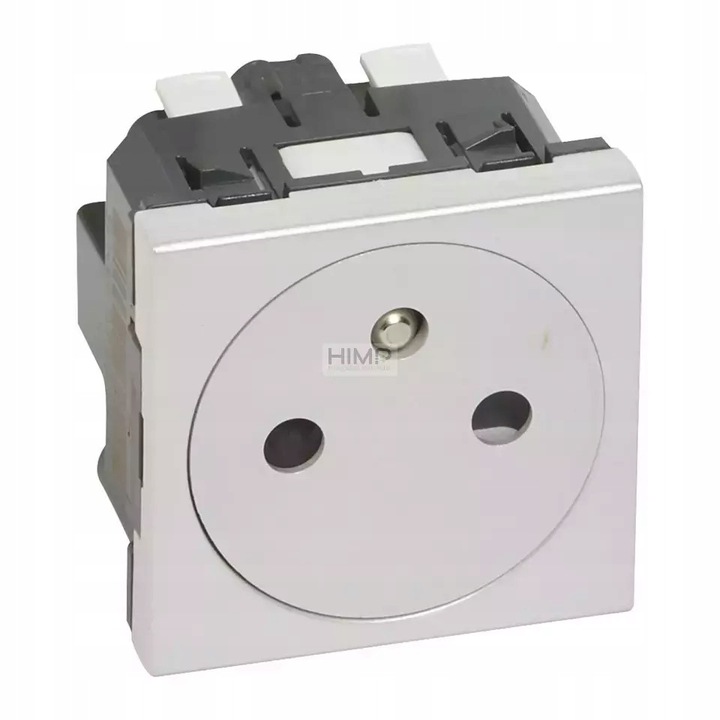 Контакт Legrand MOSAIC алуминий 2P+З IP31 16A 250V~