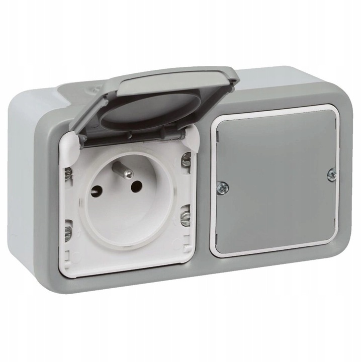 Smart Priza Netatmo Plexo 16A, gri, Legrand
