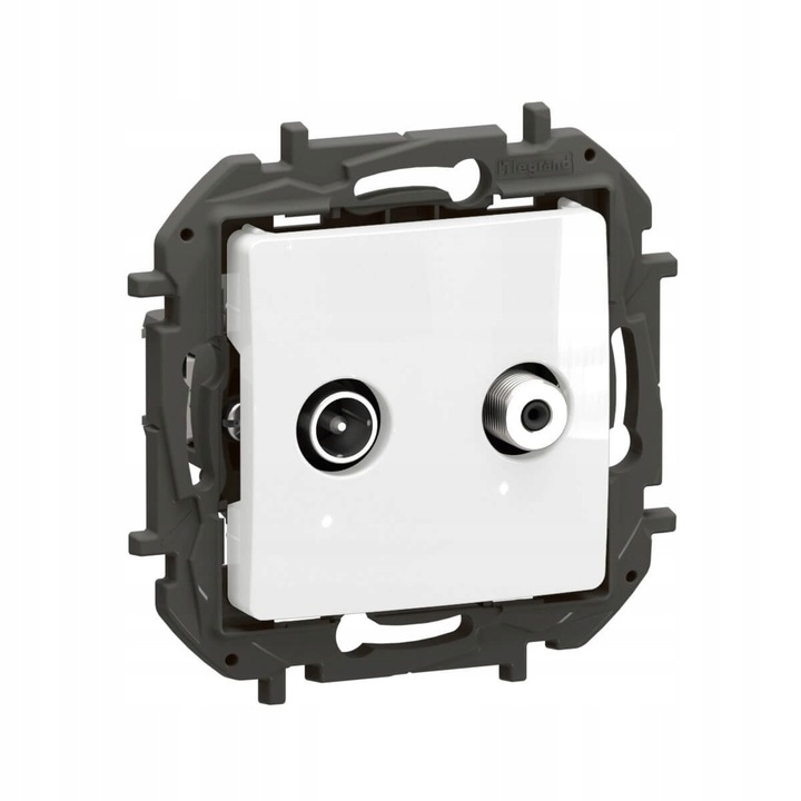 Priza Antena TV-SAT Legrand Niloe Alba, Capat, 1 Intrare