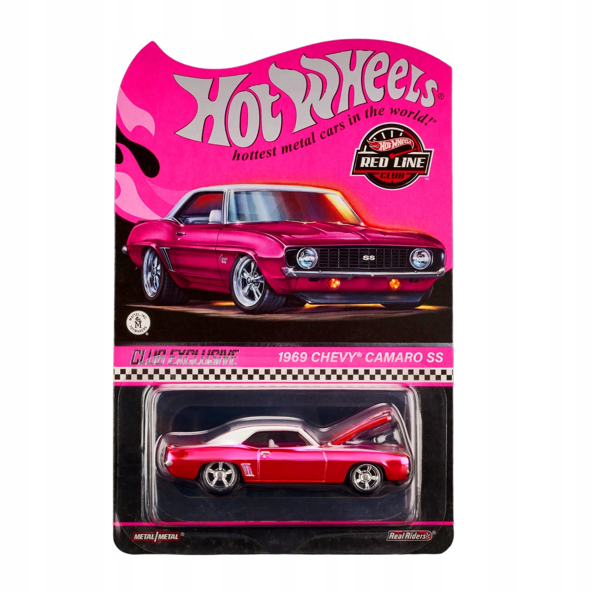 Hot Wheels RLC 1969 Chevy Camaro SS Spectraflame Rozowy - eMAG.ro