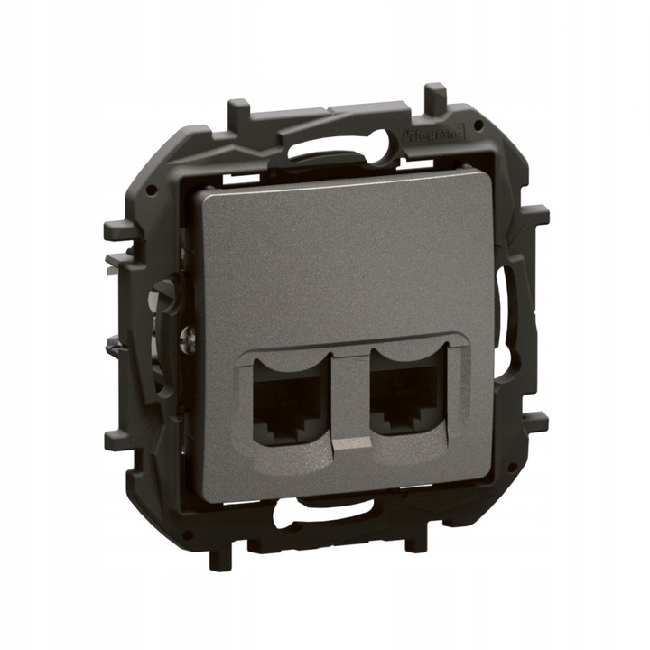 Priza Dubla RJ45 Cat.5e UTP Legrand Niloe Stal