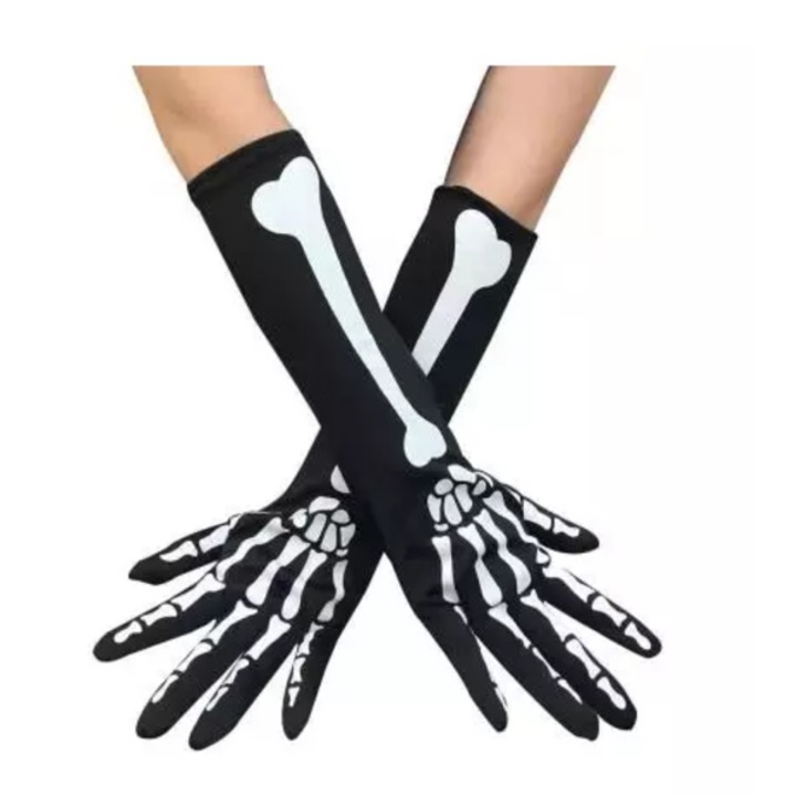Manusi cu design de schelet, cu un model prelungit, pentru adulti