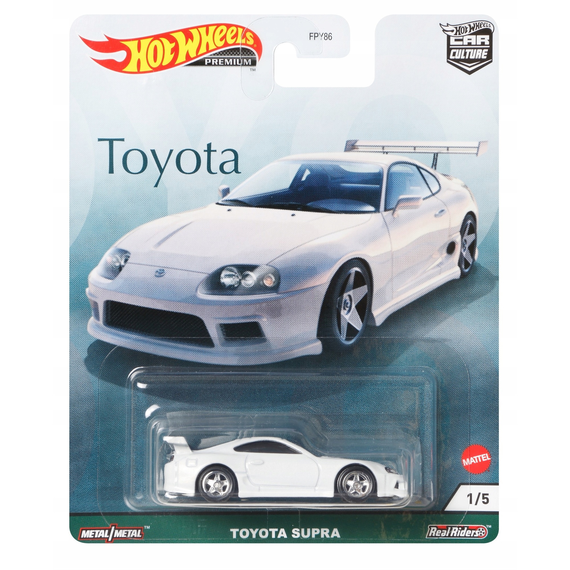 Masinuta Hot Wheels Premium Car Culture Toyota Supra, Scara 1:64