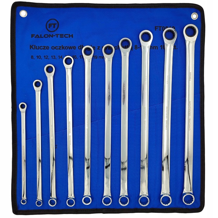 Set Chei Lungi Ochete cu Clichet 10 El. 8-19 mm