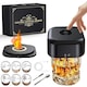 Kit fumator whiskey electric, 6 chipsuri de lemn, reincarcabil, fara butan