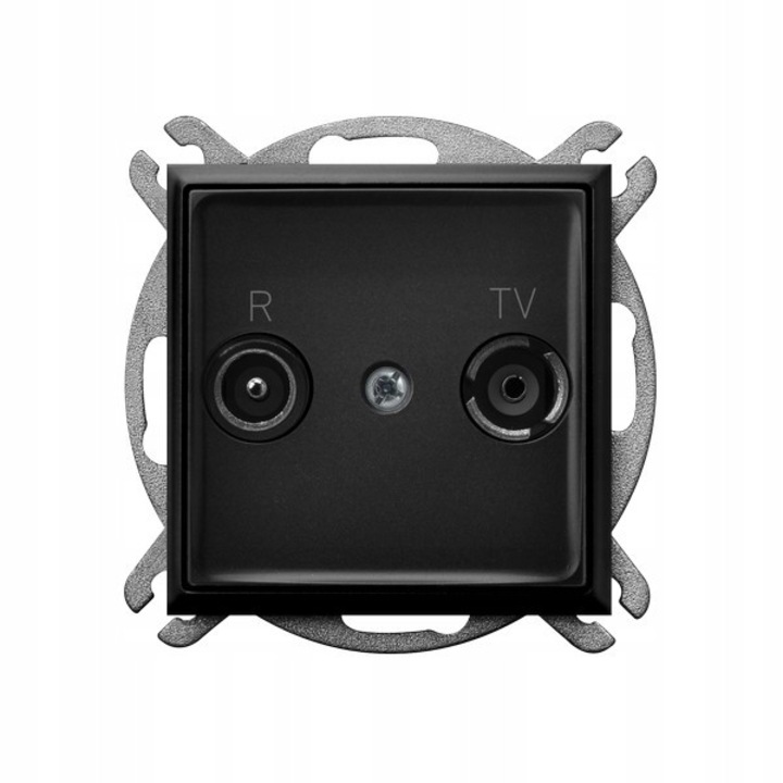 Антенен контакт Ospel Aria 10dB черен металик 7.1x7.1x3.5cm