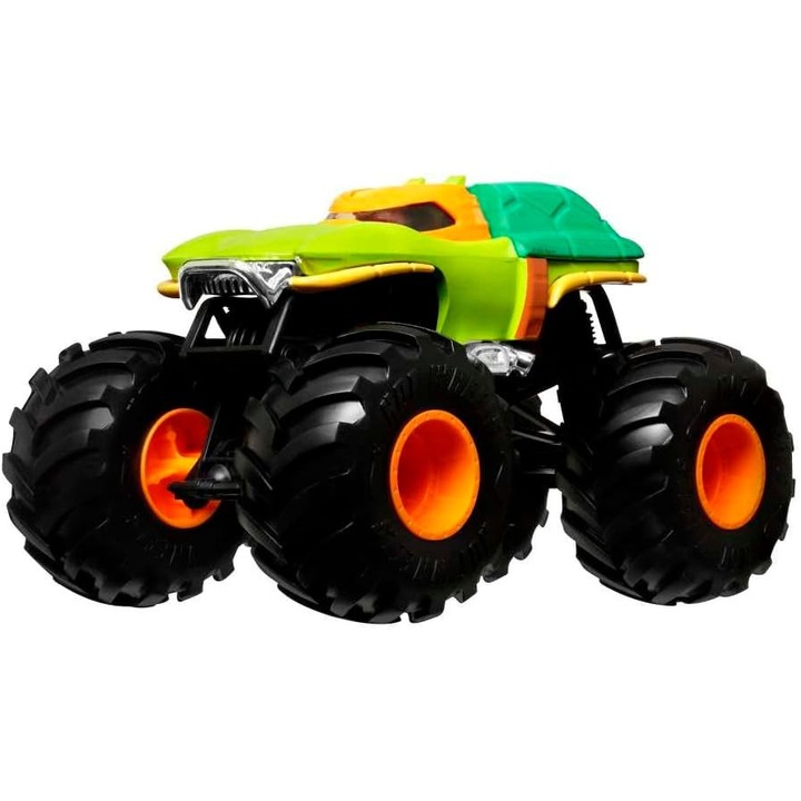 Hot Wheels Monster Trucks Michelangelo Ninja Turtles 1:24 Nou