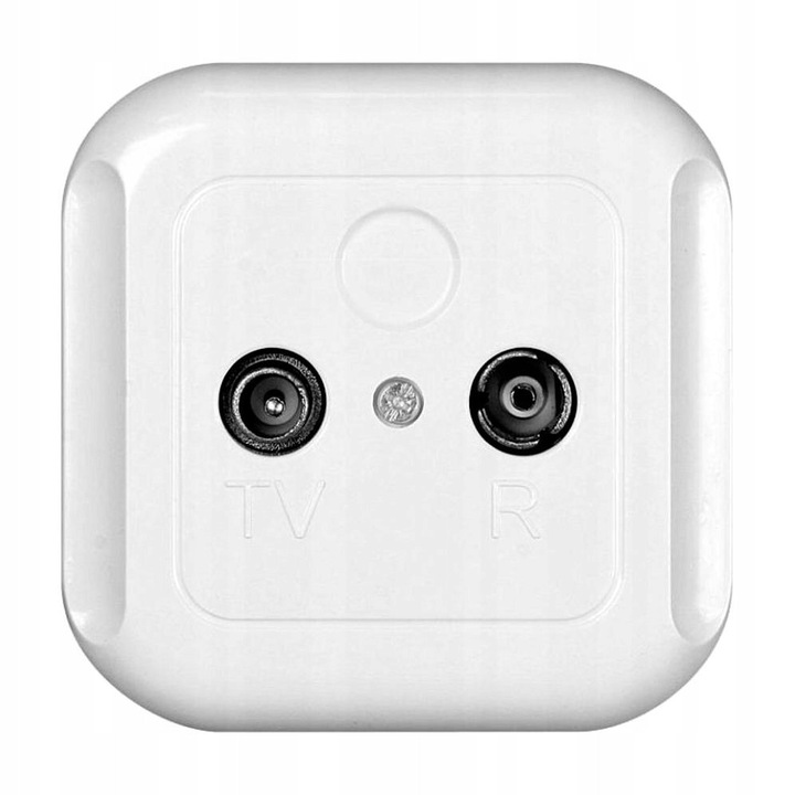 Priza Antena TV RTV Topaz Timex, 6dB, Alba, Montaj Subt