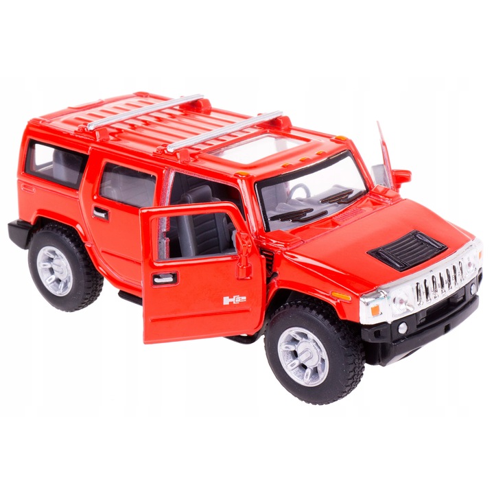 Модел Метален Hummer H2 SUV Kinsmart 1:40, Червен, 3 Години+