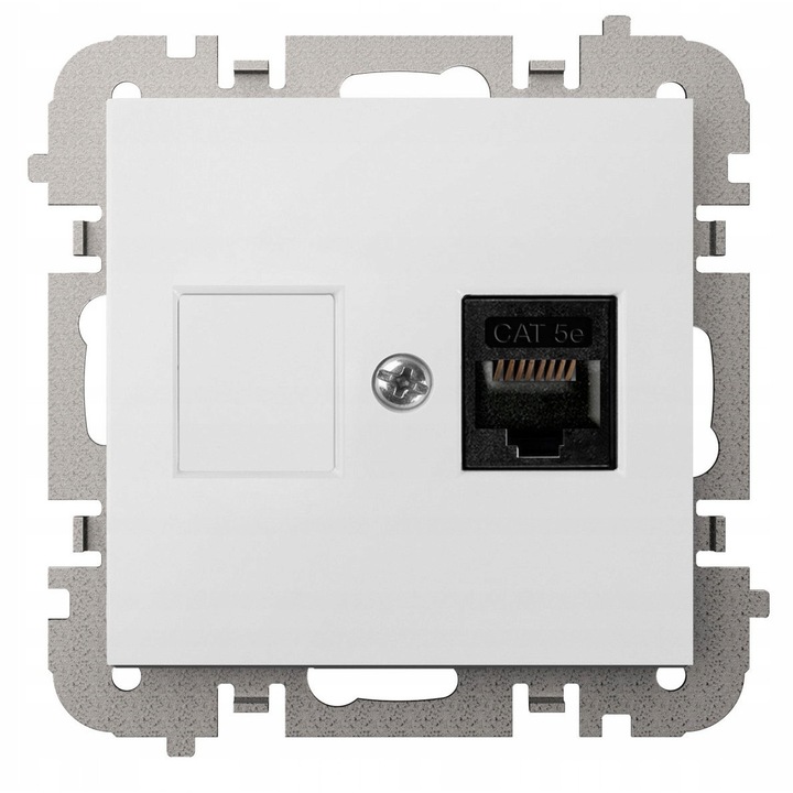 Priza Vestra RJ45 Simplu IP20 Alba, Fara Cadru - 3848-10
